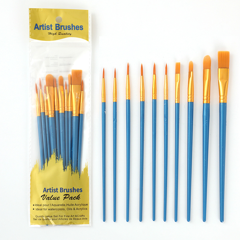 Gouache Paint Set - 10Pcs 진주 빛 플라스틱 막대 오일
