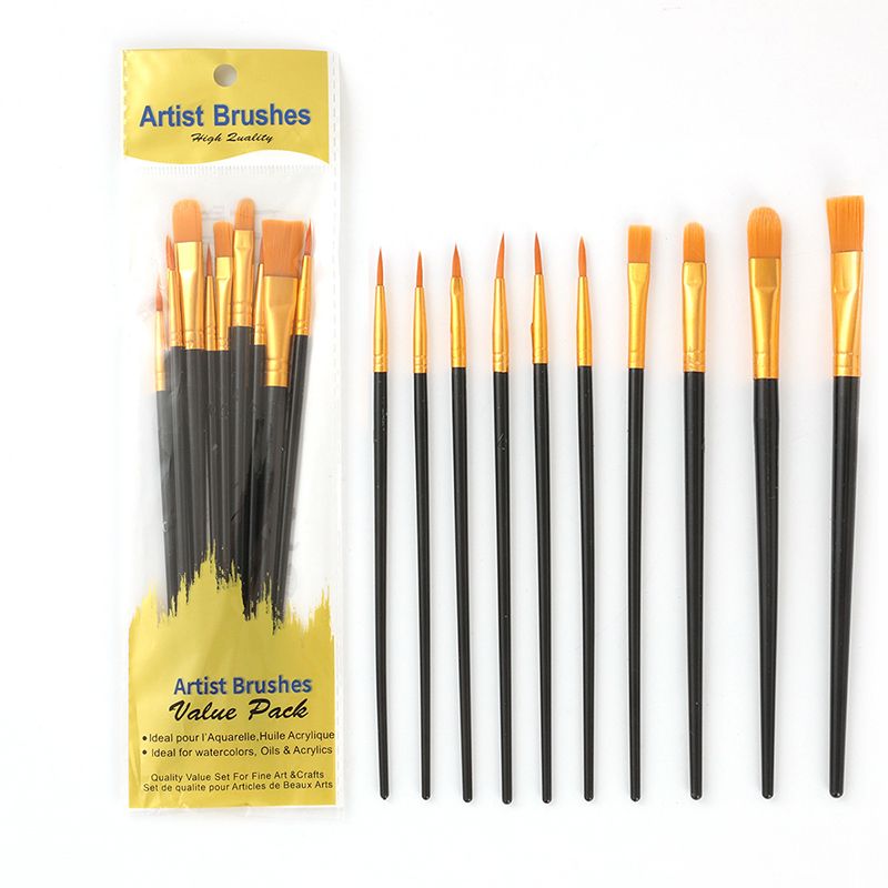 10Pcs 진주 빛 플라스틱 막대 오일 브러쉬 세트 나 - Gouache Paint Set 리뷰 및 가격
