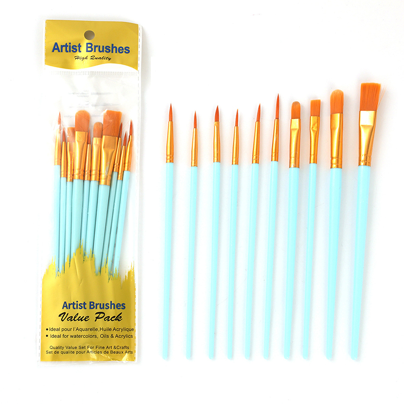 10Pcs 진주 빛 플라스틱 막대 오일 브러쉬 세트 나 - Gouache Paint Set 리뷰 및 가격